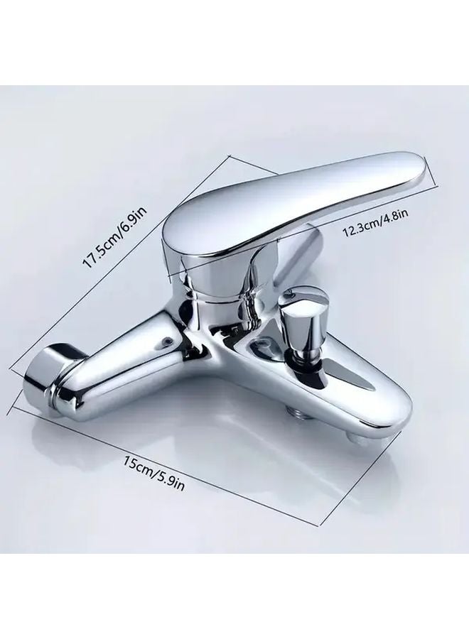 Modern Single Handle Shower Bathtub Faucet Wall Mounted Mixer Tap Temperature Control Plating Color Finish Easy Installation - Image 3